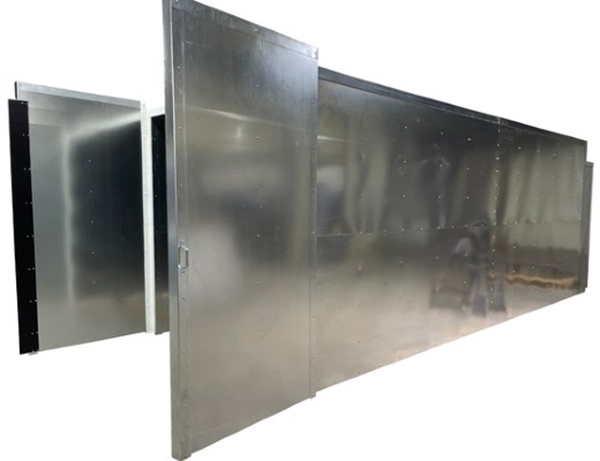 10' X 10' X 26' Gas Industrial  Powder Coat Curing Oven - Welded Tube Steel Frame