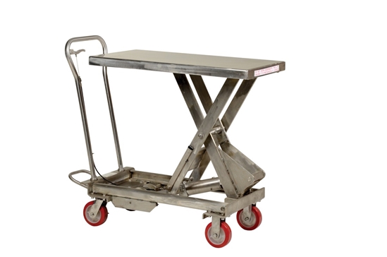 304 Stainless Steel Scissor Cart 1,000 Lb. Capacity