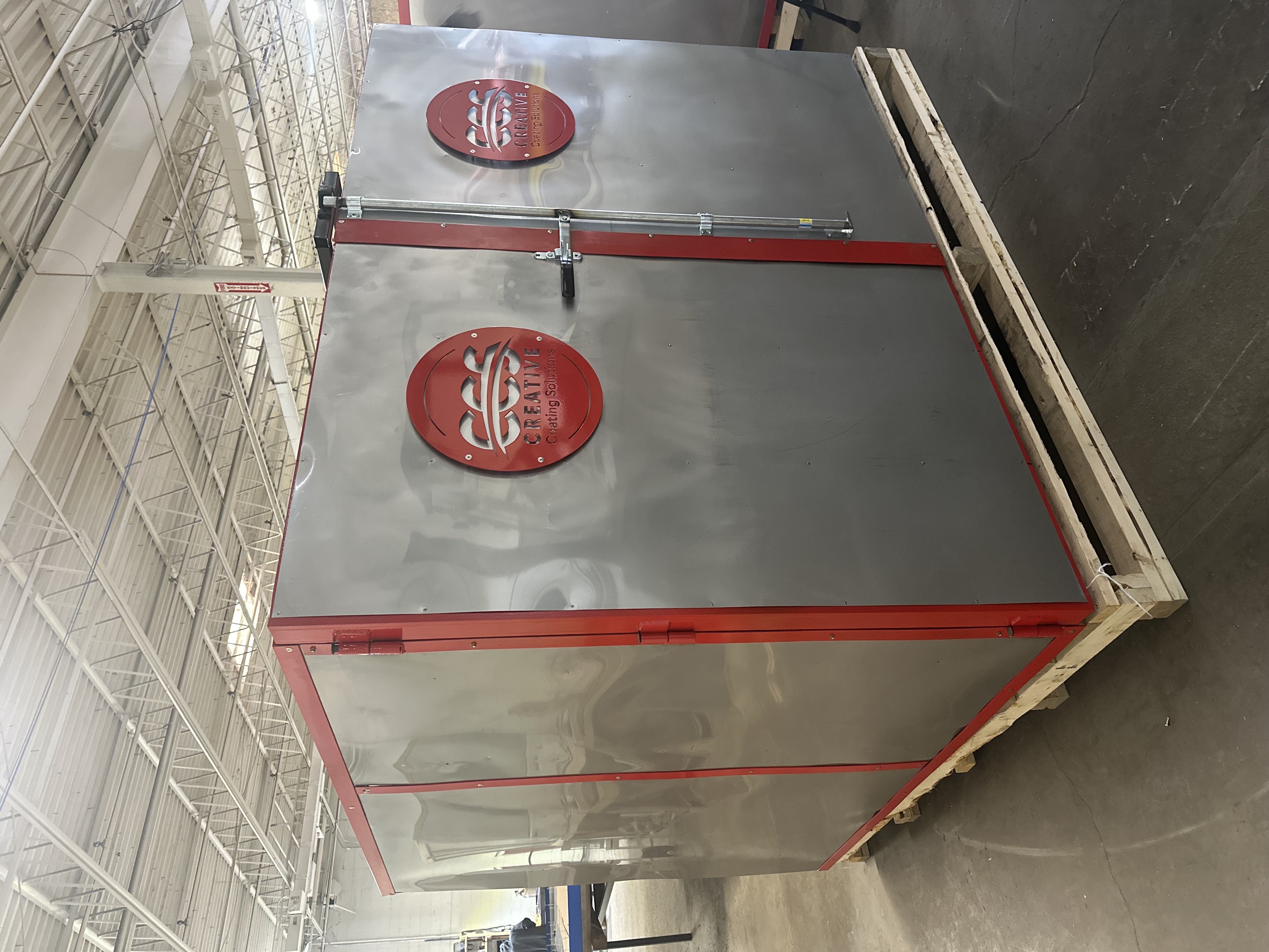 4' X 4' X 8' Gas Fired Industrial Powder Coat Curing Oven