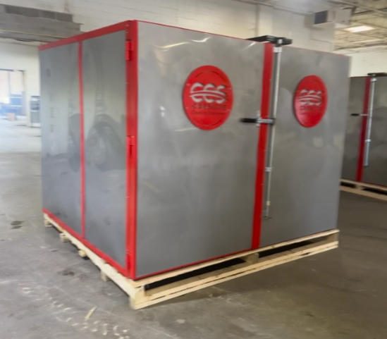 5' X 5' X 8' Gas Fired Industrial Powder Coat Curing Oven