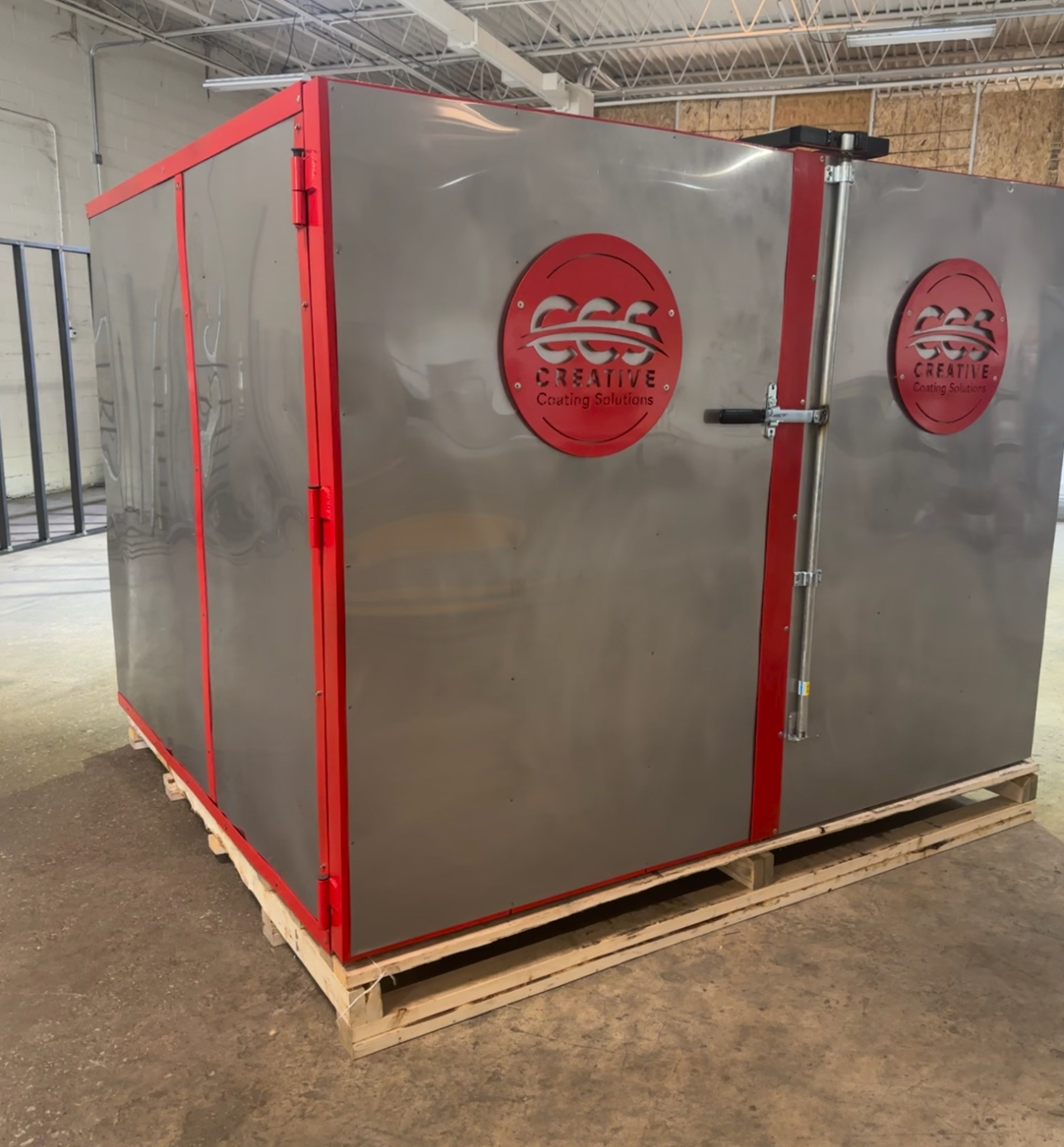 6' X 6' X 6' Gas Fired Industrial Powder Coat Curing Oven