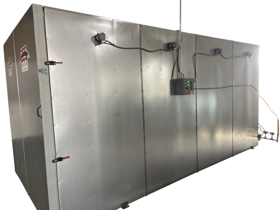 7' x 7' x 15' Gas Industrial Powder Coat Curing Oven