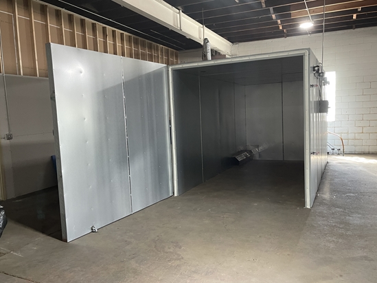 8' X 8' X 30' Gas Industrial Powder Coat Curing Oven 