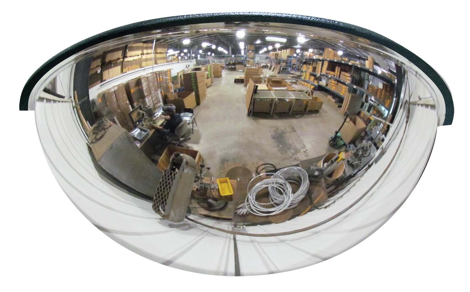 Acrylic Industrial Dome Mirror 180 Degrees Distance Covered 18 Ft. 