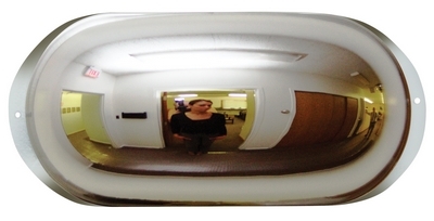 Acrylic Off Eye Mirror Oblong 7-3/4 In. x 16 In. x 1-3/4 In. 10 to 12 Ft. Covered Distance 