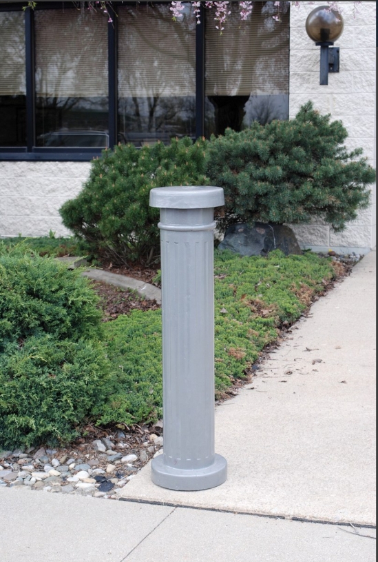 Aluminum Decorative Bollard 43-1/2 In. x 5-1/2 In. 