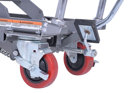 Aluminum Hydraulic Elevating Cart with Foot Pump 15-3/4 In. x 27 In. 220 Lb. Capacity 