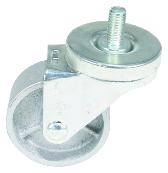 Cast Iron/Steel Stem Swivel Caster 3 In. Diameter x 1 In. Width 350 Lb. Capacity 