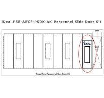  Cross Flow Paint Booth Side Personnel Door Kit