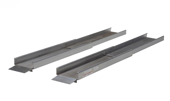 Extruded Aluminum Wheelchair Ramp Light Telescopic 72 In. Usable Length 550 Lb. Capacity 