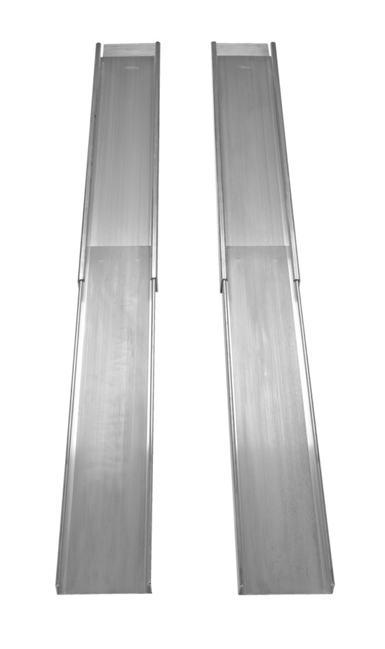 Extruded Aluminum Wheelchair Ramp Light Telescopic 88 In. Usable Length 550 Lb. Capacity 