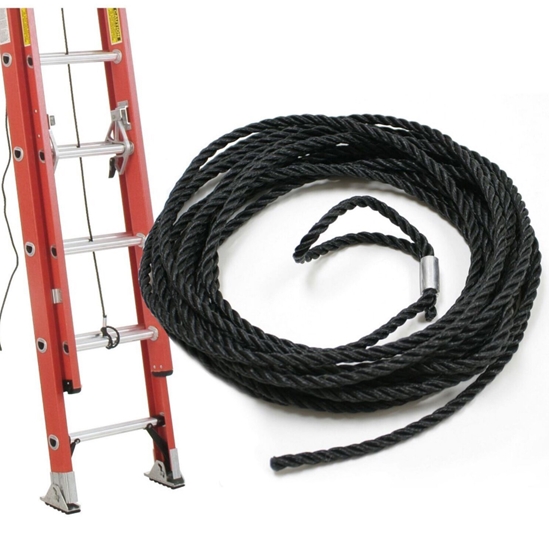 Fiberglass Extension Ladders with Aluminum Rings 24 Step 300 Lb. Capacity