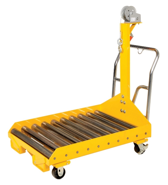 Fork Truck Battery Transfer Platforms with Winch and Caster 4000 Lb. Capacity 
