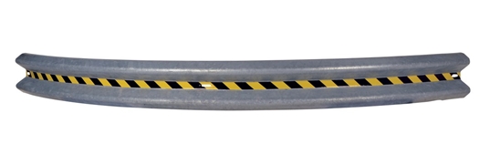 Galvanized Steel Curved Guard Rail 144 In. Length