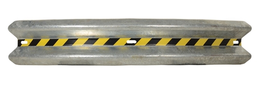 Galvanized Steel Curved Guard Rail 72 In. Length