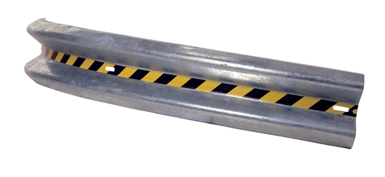 Galvanized Steel Curved Guard Rail 96 In. Length