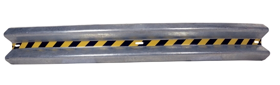 Galvanized Steel Curved Guard Rail 96 In. Length