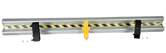 Galvanized Steel Drop In Guard Rail 2 Ribbed 120 In. Length 