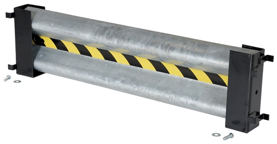 Galvanized Steel Drop In Guard Rail 2 Ribbed 48 In. Length 