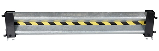 Galvanized Steel Drop In Guard Rail 2 Ribbed 72 In. Length