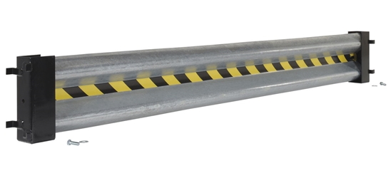 Galvanized Steel Drop In Guard Rail 2 Ribbed 96 In. Length