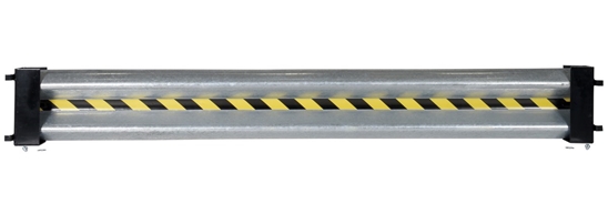 Galvanized Steel Drop In Guard Rail 2 Ribbed 96 In. Length