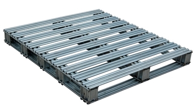 Galvanized Steel Pallet 48 In. x 42 In. x 4-3/4 In. 8,000 Lb. Floor Capacit