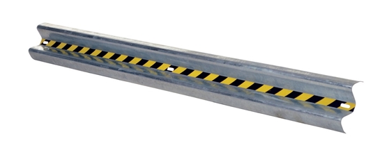 Galvanized Steel Straight Guard Rail 120 In. Length 