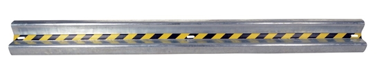 Galvanized Steel Straight Guard Rail 120 In. Length 