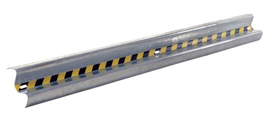 Galvanized Steel Straight Guard Rail 144 In. Length