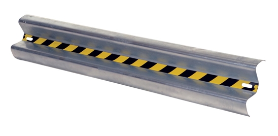 Galvanized Steel Straight Guard Rail 72 In. Length