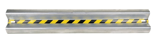 Galvanized Steel Straight Guard Rail 72 In. Length