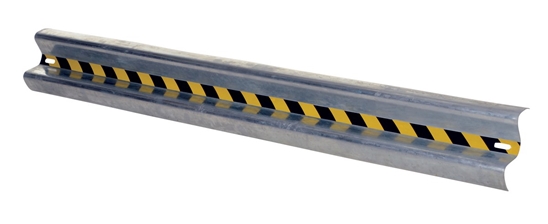 Galvanized Steel Straight Guard Rail 96 In. Length