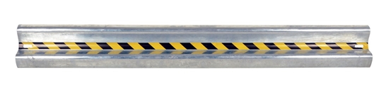 Galvanized Steel Straight Guard Rail 96 In. Length