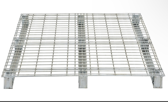 Galvanized Steel Welded Wire Pallet 40 In. x 48 In. 4,000 Lb. Capacity