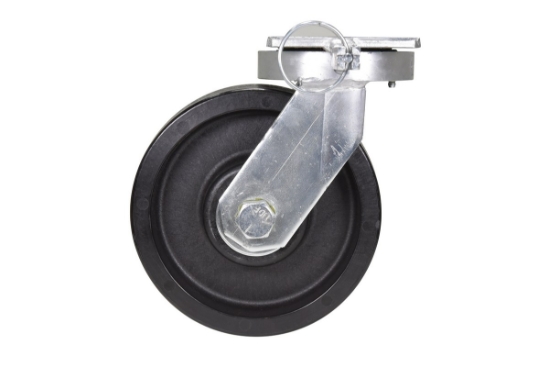 Glass Filled Nylon Swivel With 4-Position Lock Caster 8 In. Diameter x 3 In. Width 3500 Lb. Capacity