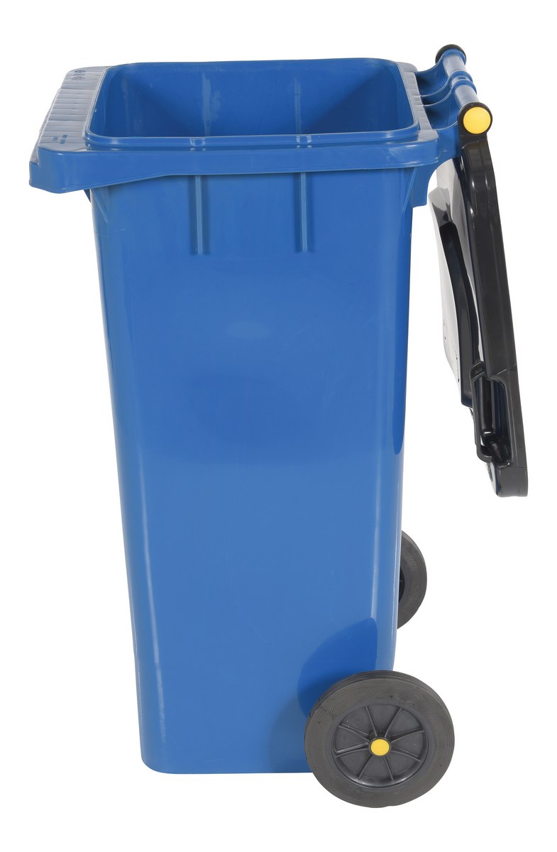 High Density Polyethylene 32 Gallon Trash Can Blue