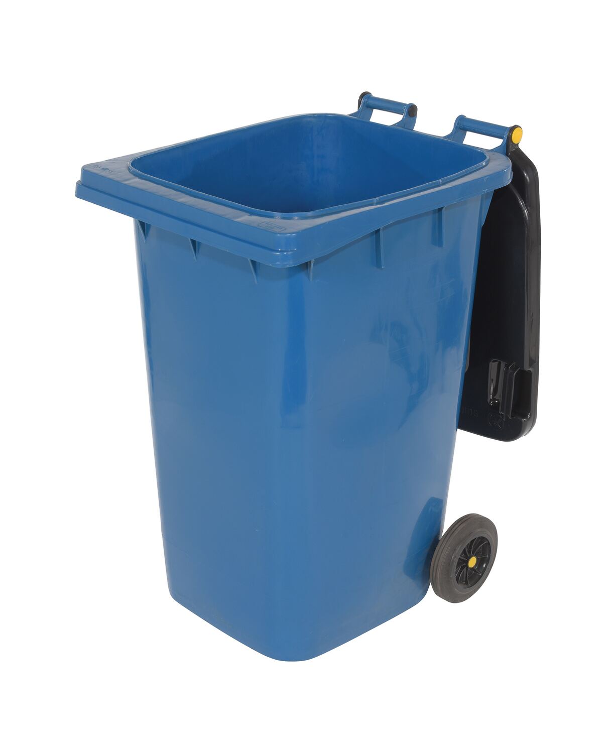 High Density Polyethylene 64 Gallon Trash Can Blue