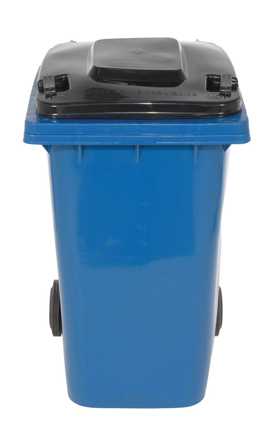 High Density Polyethylene 64 Gallon Trash Can Blue