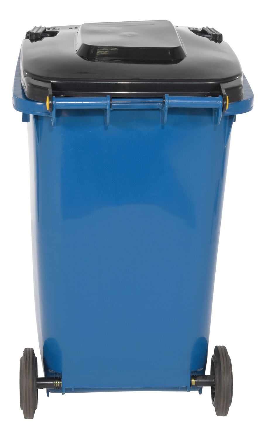 High Density Polyethylene 64 Gallon Trash Can Blue