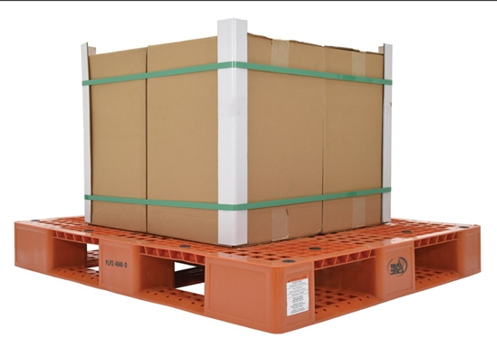 High Density Polyethylene Pallet 39-1/2 In. x 47-3/8 In. x 6 In. 8000 Lb. Capacity Orange