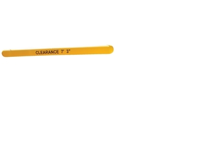 Low Density Polyethylene Customizable (Up to 15 Characters) Clearance Bar 78 In.