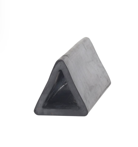 Molded Rubber Extruded Triangular Bumper 12 In. x 3-5/8 In. x 3-3/4 In.