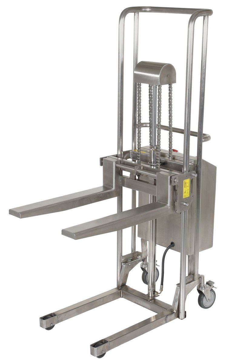 Partially Stainless Steel Portable DC Powered Hefti-Lift 44 In. x 68 In. 880 Lb. Capacity