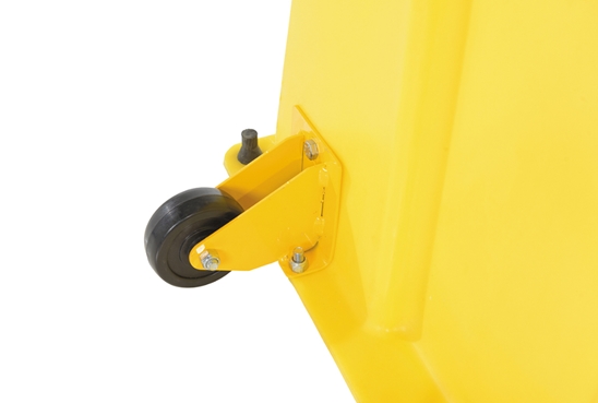 Polyethylene Nestable with Handrails Casters 3 Step 500 Lb. Capacity 