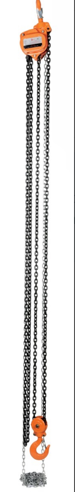 Professional Hand Chain Hoist 15 Ft. Lift Height 6,000 Lb. Capacity