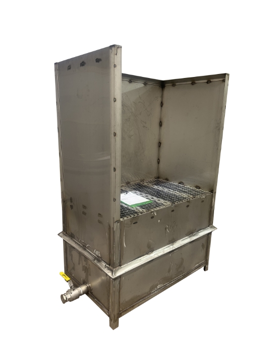 Rinse Tank With Splash Walls (Stainless Construction)