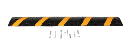 Rubber Heavy Duty Speed Bump 72 In. Length Concrete 40,000 Lb. Capacity
