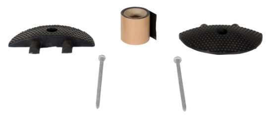 Rubber Heavy Duty Speed Bump Asphalt End Caps 