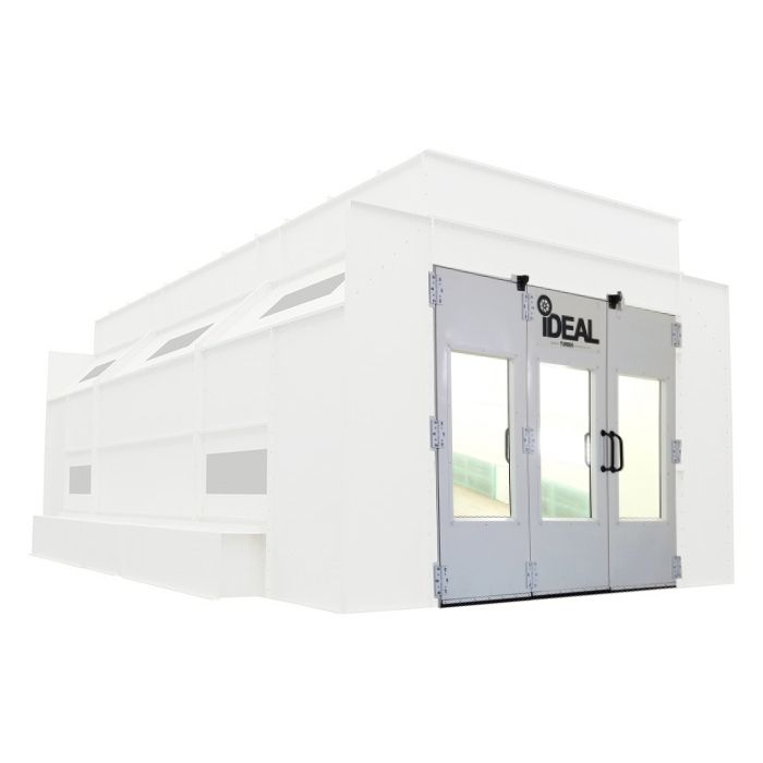 Side Downdraft Paint Booth Rear Tri-Fold Drive-Thru Door Kit